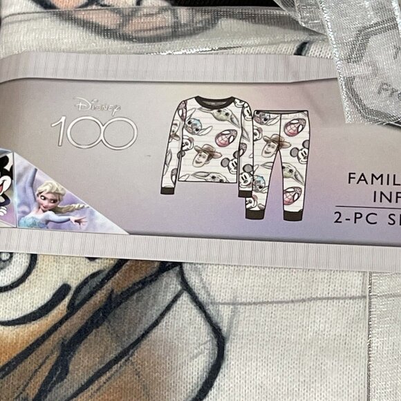 Disney Infant 12 Months 100 Years Character Mash Up Matching Family 2pc Pajama - Picture 2 of 12